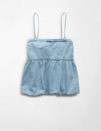 AE Denim Bubble Tube Top