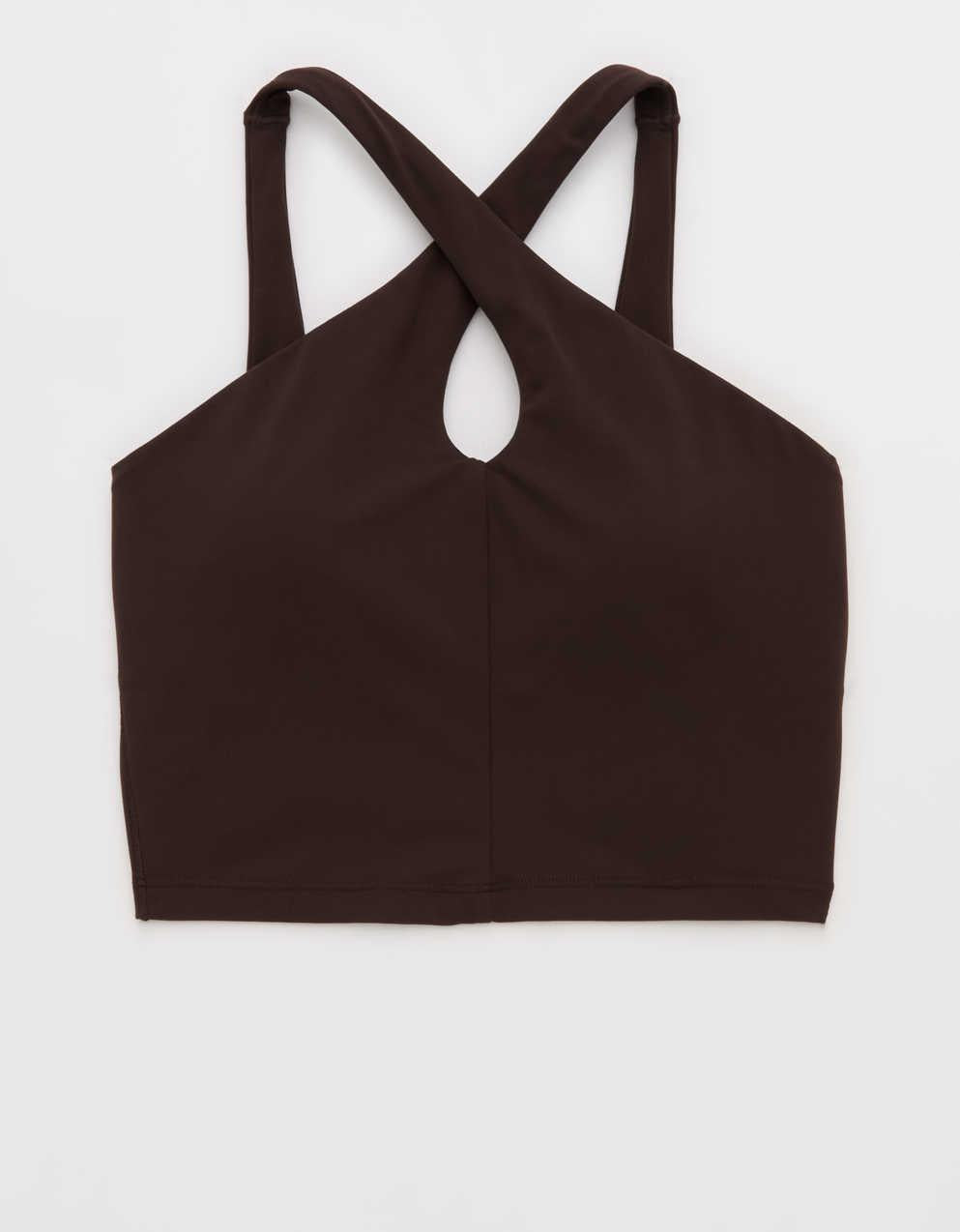 OFFLINE By Aerie Real Me XTRA Criss Cross High Neck Sports Bra