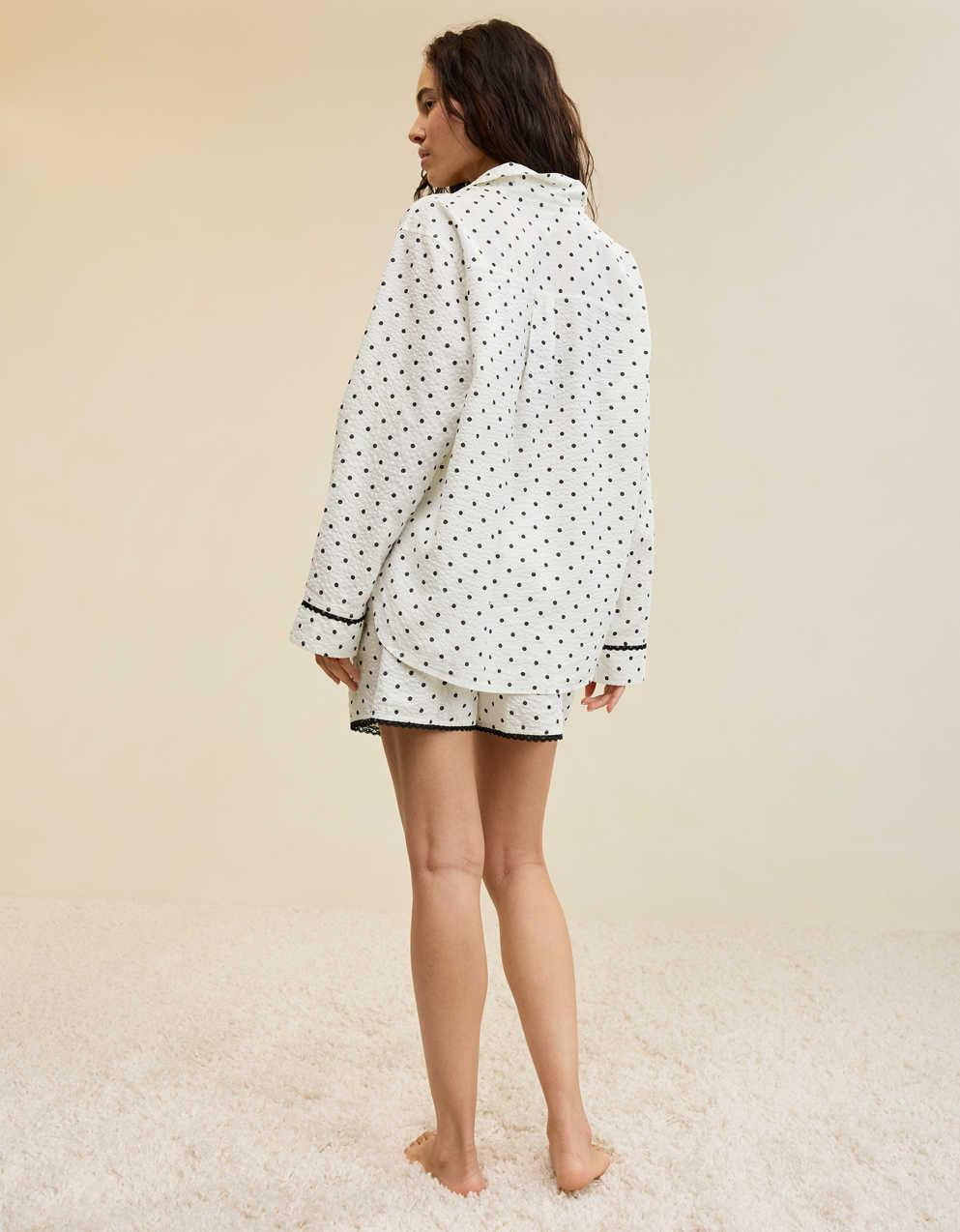 Aerie Seersucker Pajama Shirt