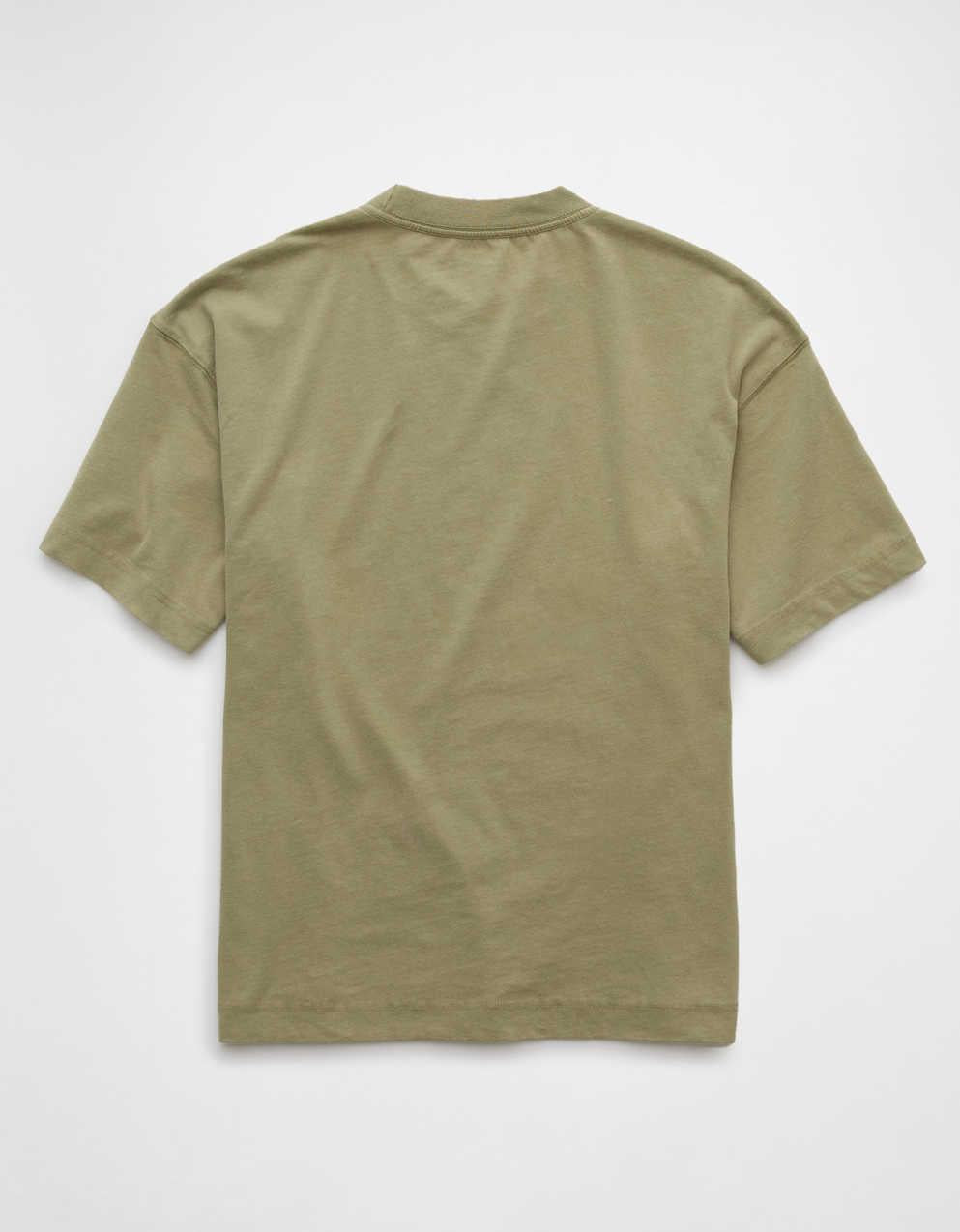 AEボクシー・フィット・スエード・ジャージーTシャツ
