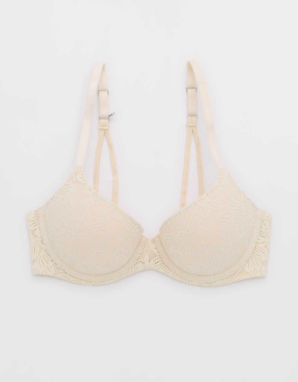 Sunnie ブルーム レース デミ プッシュアップ ブラジャー