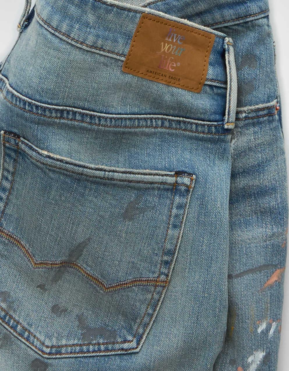 AE パッチ付きアスレチックスキニージーンズ
