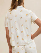 Aerie Real Soft® 半袖パジャマシャツ「OVERSLEPT」