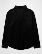 AEオーバーサイズ・リネンブレンド・ボタンアップ・シャツ