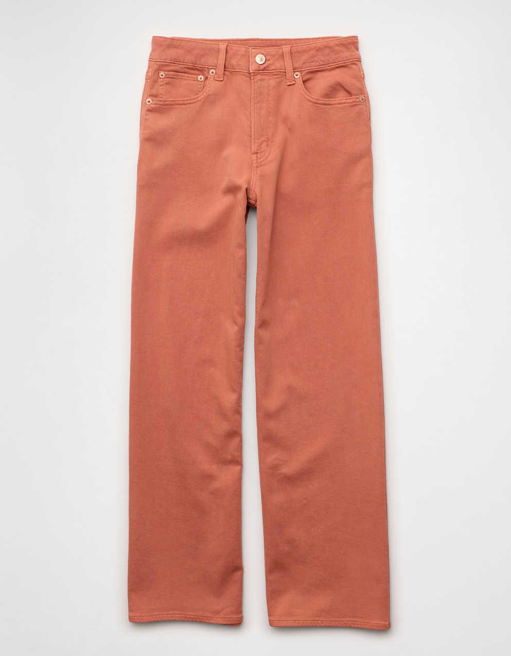 AE Stretch Super High-Waisted Wide-Leg Pant