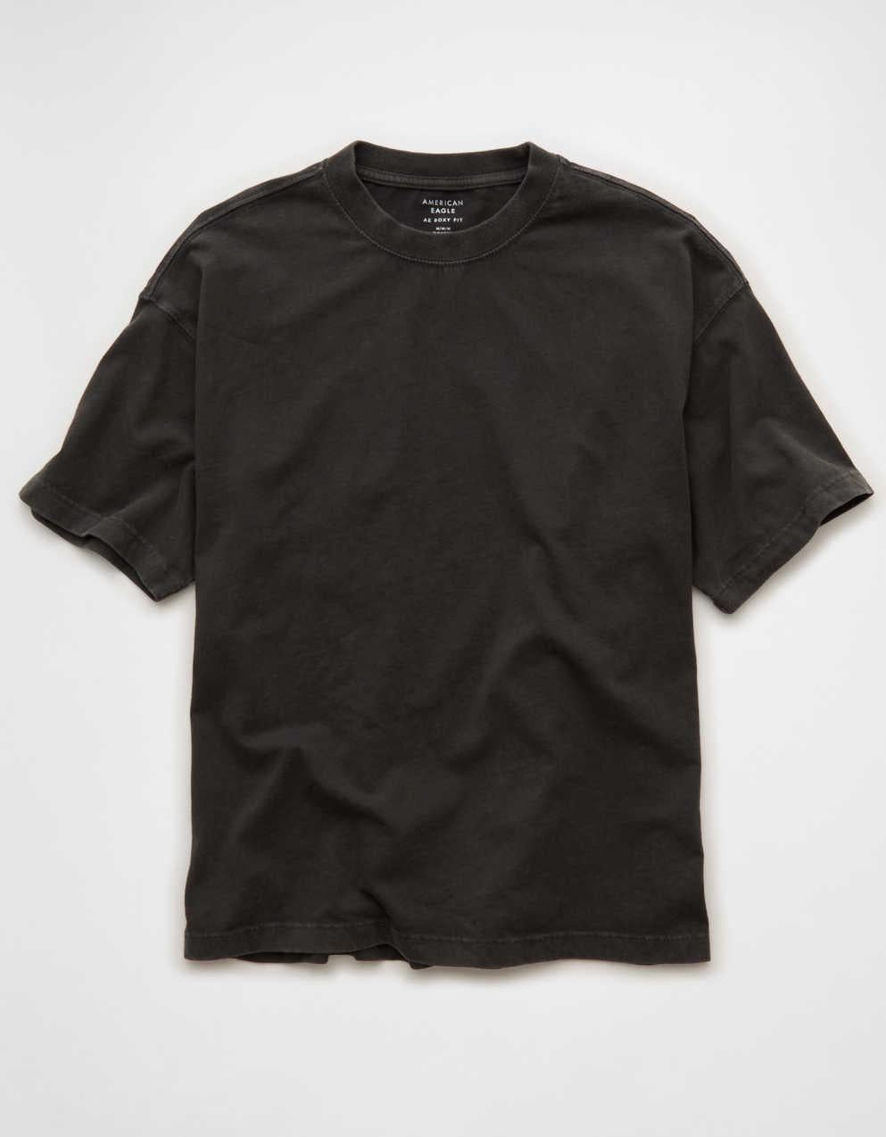 AEボクシー・フィット・スエード・ジャージーTシャツ
