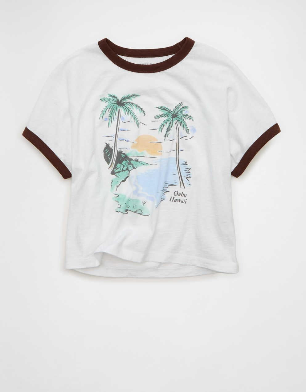 AE グラフィック・リンガーTシャツ