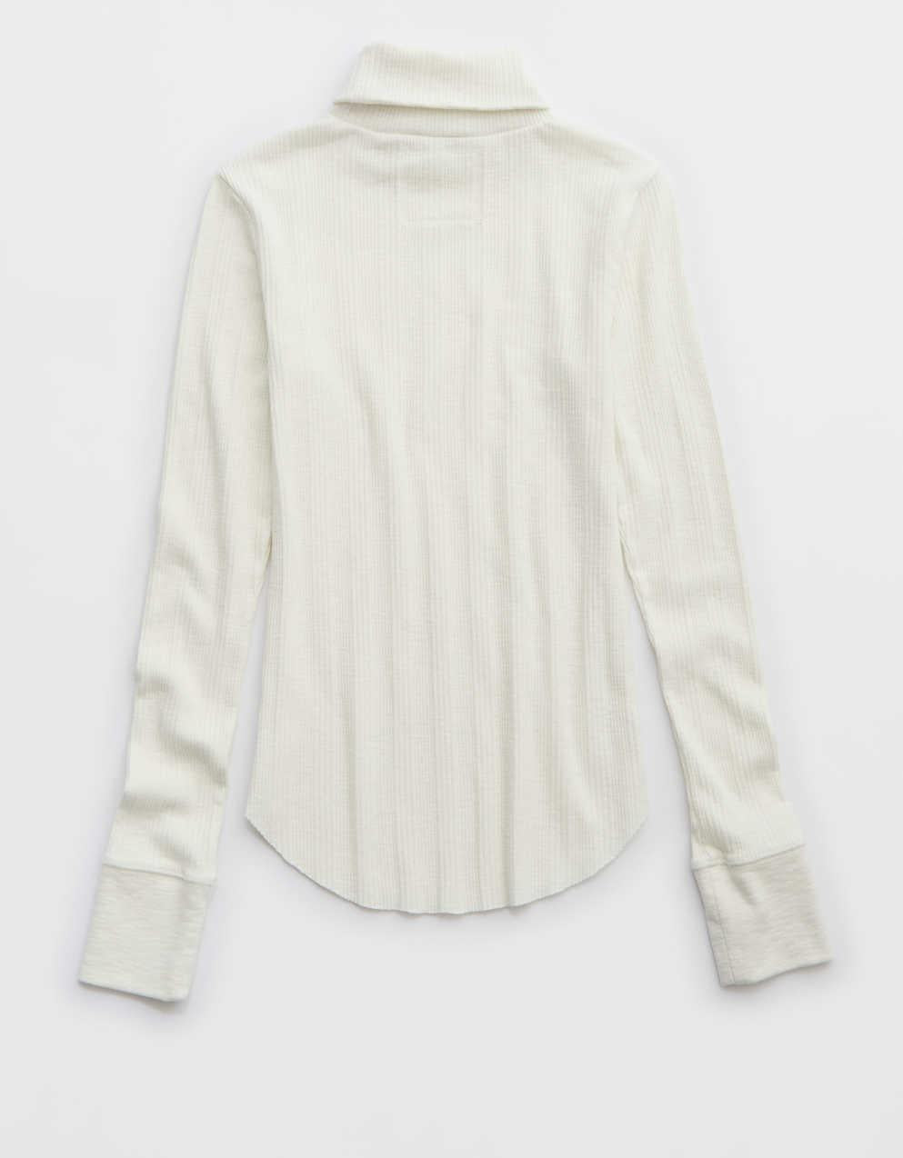 Aerie エッセンシャル・タートルネック・レイヤリングTシャツ