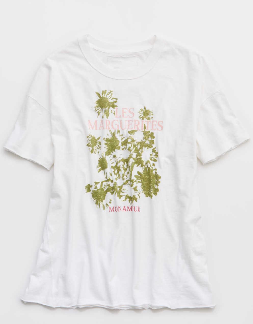 Aerie オーバーサイズ・クルー・ボーイフレンドTシャツ