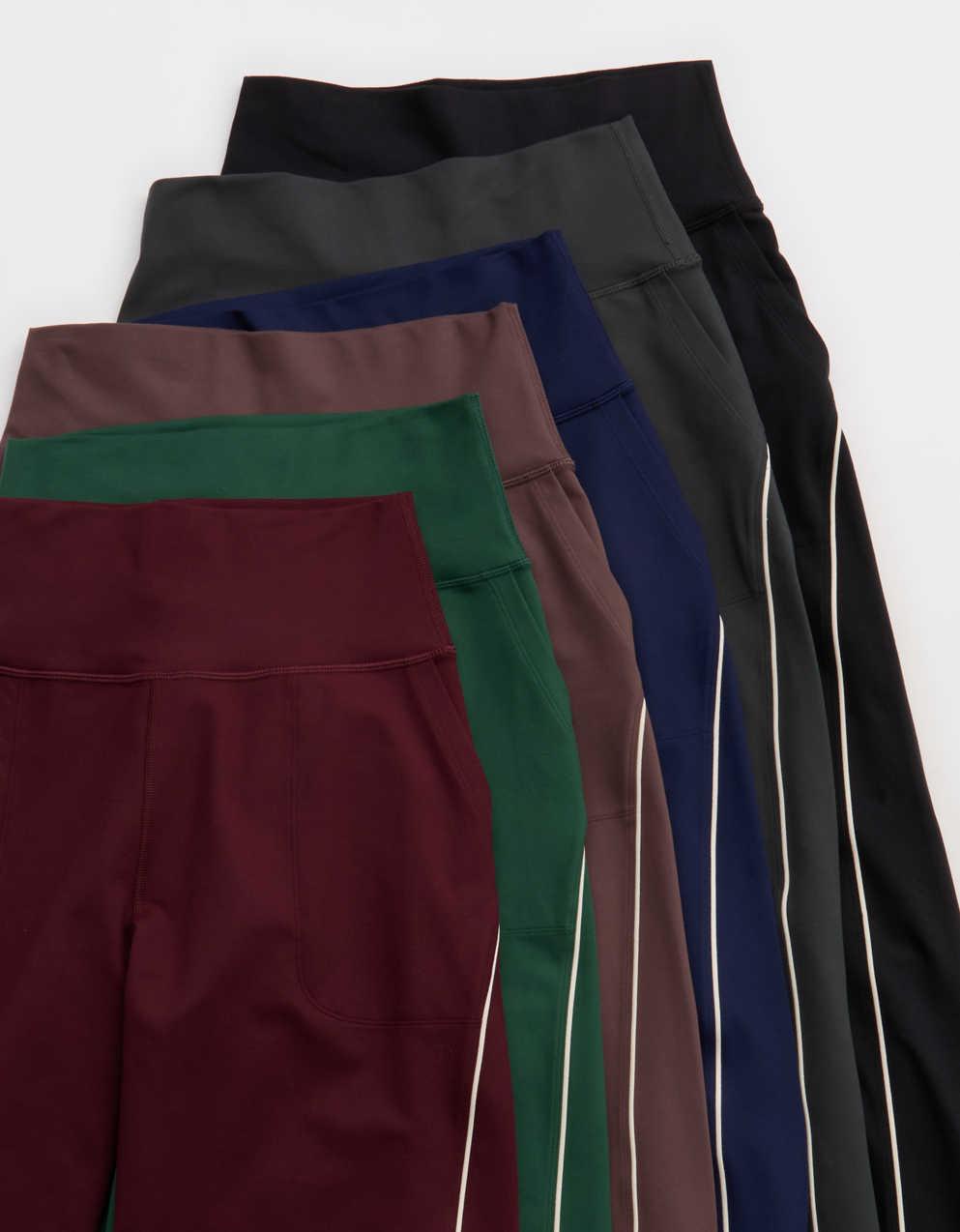 OFFLINE by Aerie 「The Hugger」パイピング付きワイドレッグパンツ
