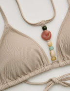 Aerie ピケ素材 ストリング トライアングル ビキニトップ