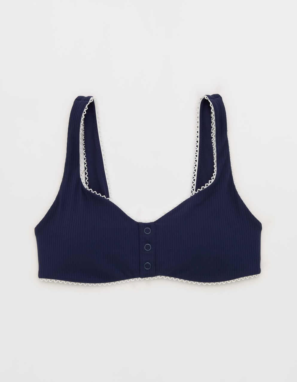 OFFLINE By Aerie Real Me XTRA Rib Picot Sports Bra