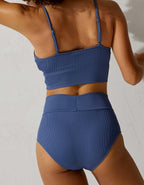 Aerie Ruched High Waisted Full Coverage Bikini Bottom