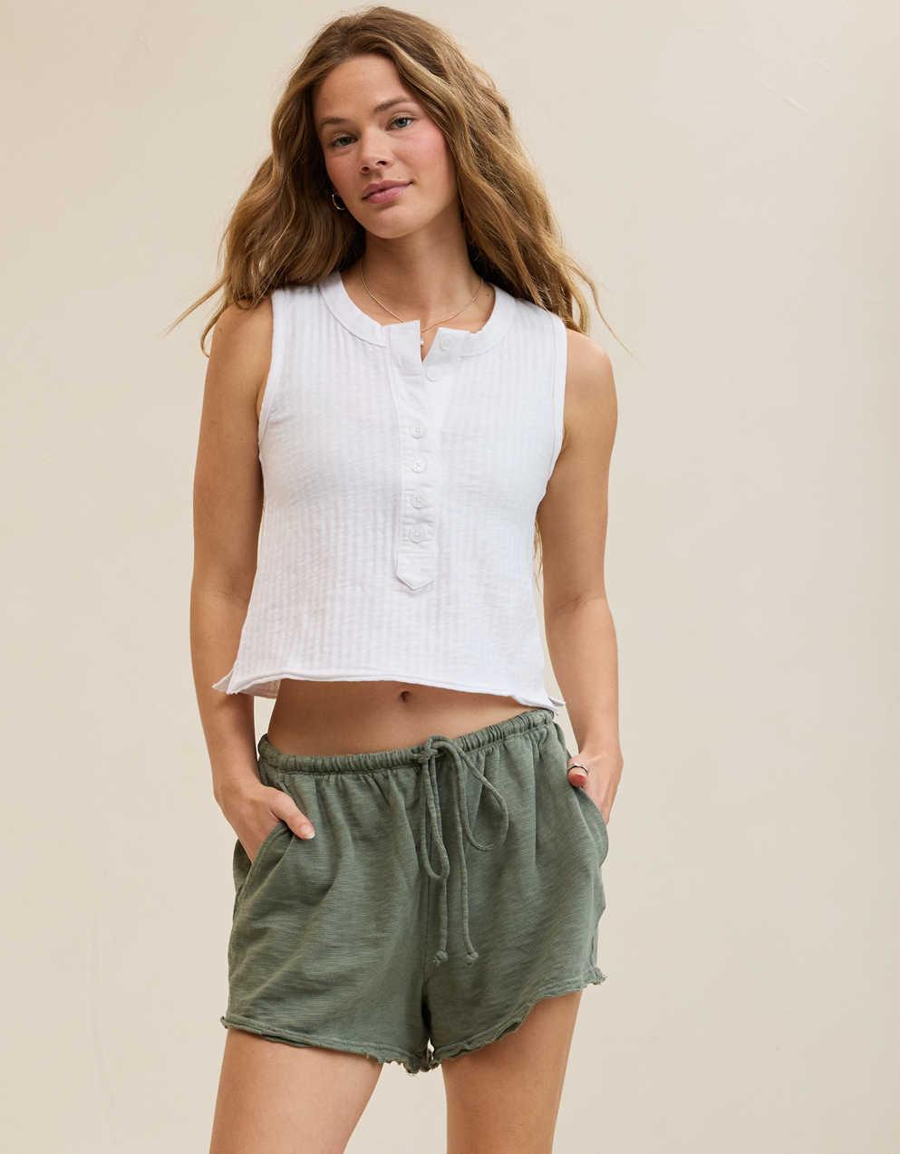 Aerie シャドーストライプ ヘンリータンクトップ