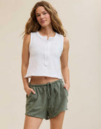 Aerie シャドーストライプ ヘンリータンクトップ