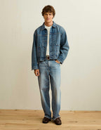 AE Relaxed Fit Denim Utility Jacket