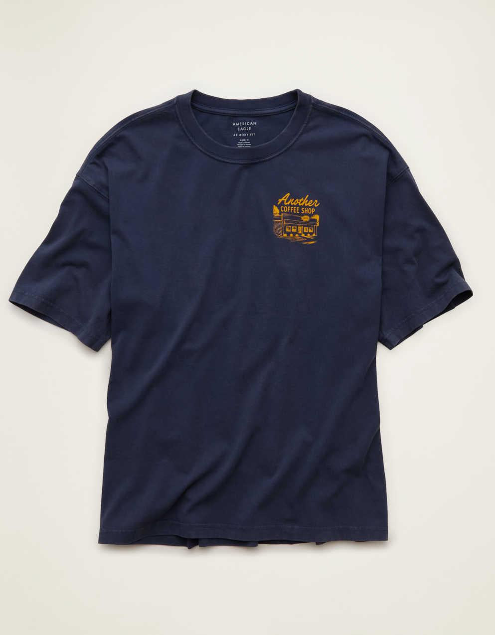 AE ボクシーフィット デスティネーション グラフィックTシャツ