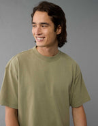 AEボクシー・フィット・スエード・ジャージーTシャツ