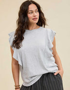 Aerie フラッタースリーブTシャツ
