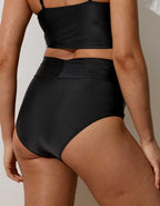 Aerie Ruched ハイウエストフルカバレッジビキニボトム