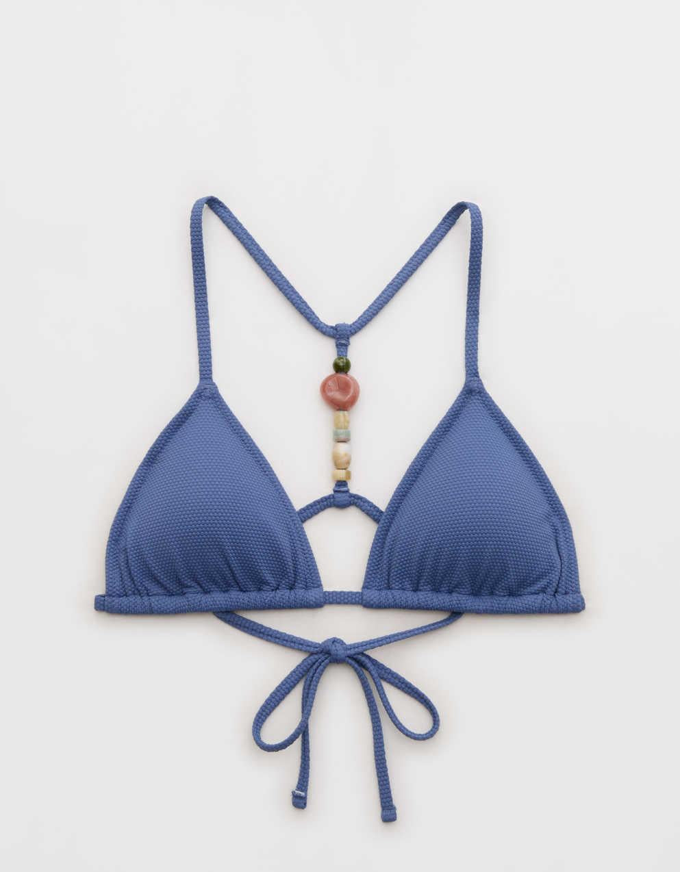 Aerie ピケ素材 ストリング トライアングル ビキニトップ