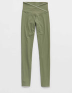 OFFLINE By Aerie Real Me XTRA Ribbed Picot Trim クロスオーバー・レギンス