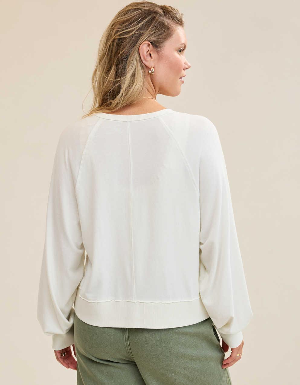 Aerie ハッピースニット・ヘンリーTシャツ