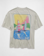 AE ボクシーフィット パブスト・ブルーリボン グラフィックTシャツ