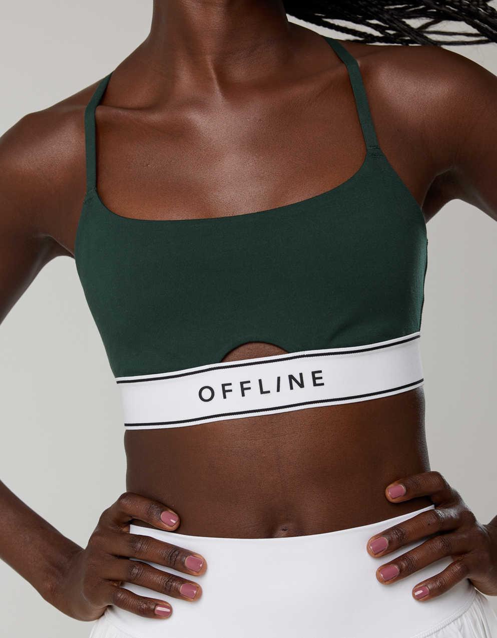 OFFLINE By Aerie The Hugger・エラスティック・スポーツ・ブラ