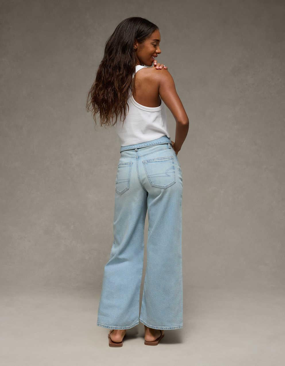 AE Curvy Super High-Waisted Baggy Wide-Leg Jean