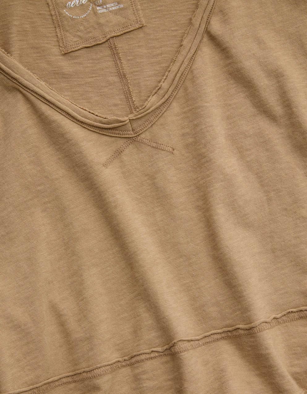 Aerie Happiest Cropped V Neck T-Shirt