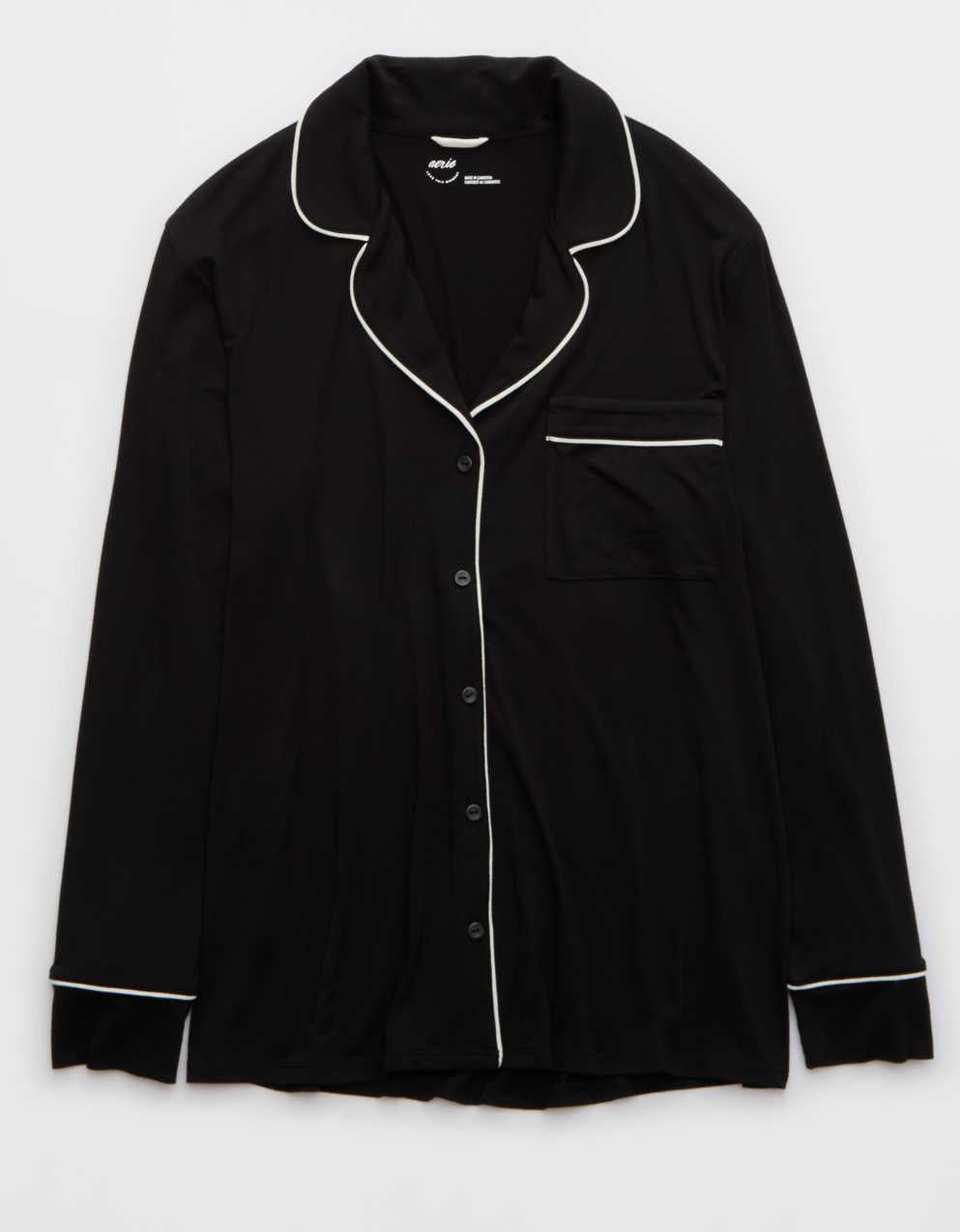 Aerie Real Soft® パジャマシャツ「OVERSLEPT」