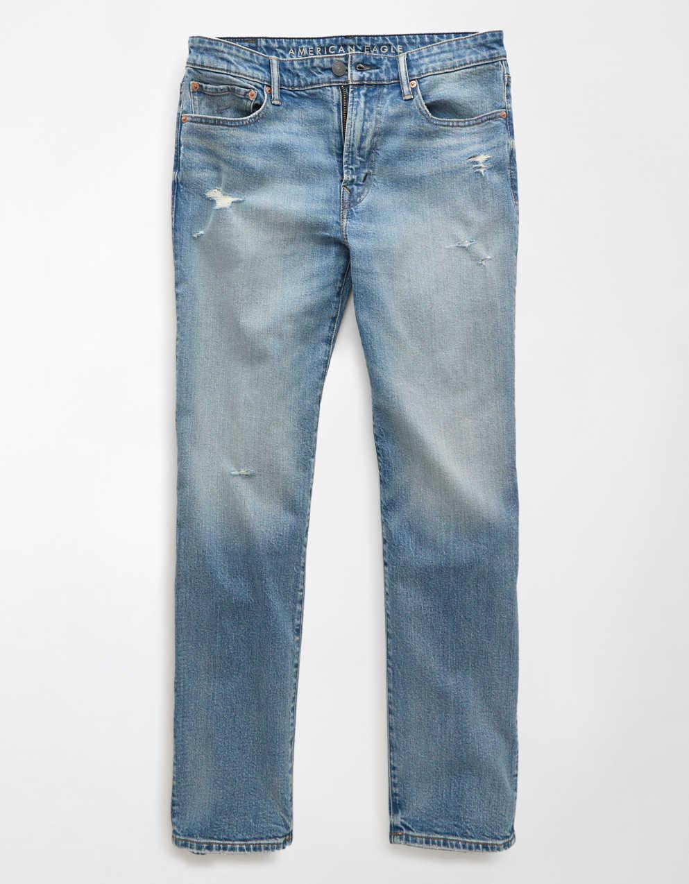 AE EasyFlex +TENCEL™ファイバー・リップド・スリム・ストレート・ジーン