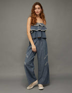 AE Embroidered Ruffle Cami Top