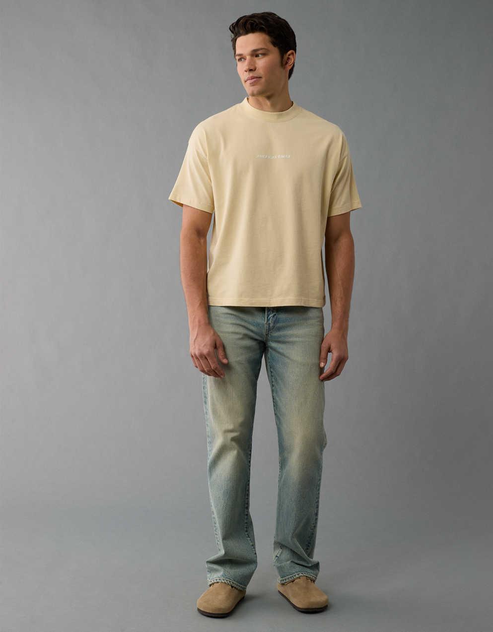 AE Laidback Luxe ヘビーウェイト オーバーサイズ ロゴ グラフィック Tシャツ