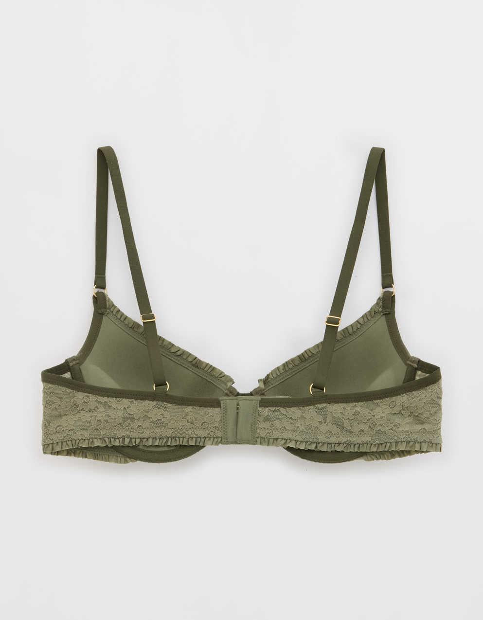 Show Off Vintage Lace Plunge Push Up Bra