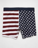 AEO Men's Stars & Stripes 6" Classic Cotton Boxer Brief