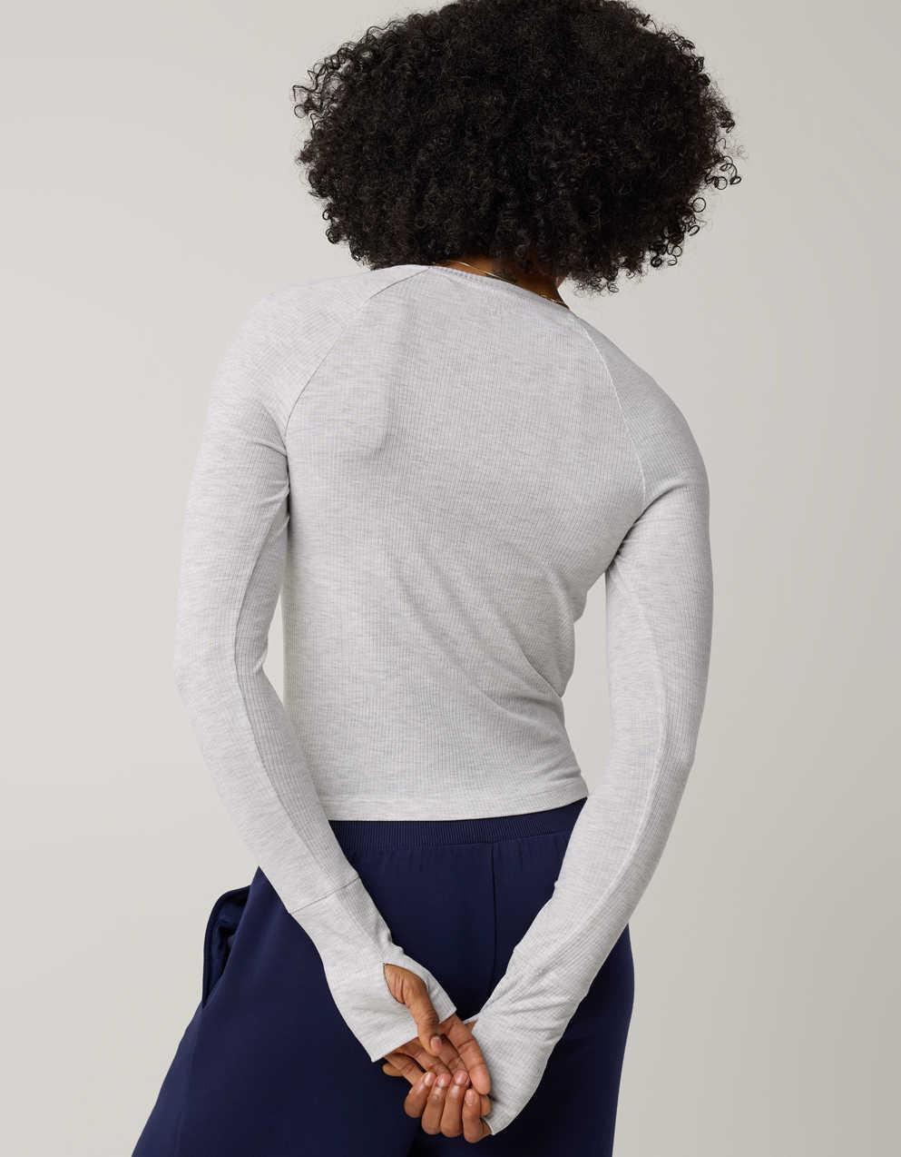 OFFLINE By Aerie Thumbs Up Fitted Ribbed T-Shirt