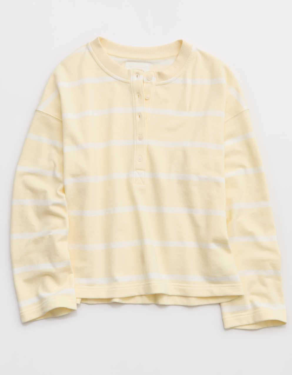 Aerie アラムナイ ヘンリーネック スウェットシャツ