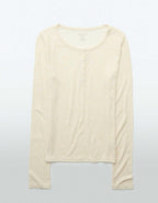 AE ロングスリーブヘンリーTシャツ
