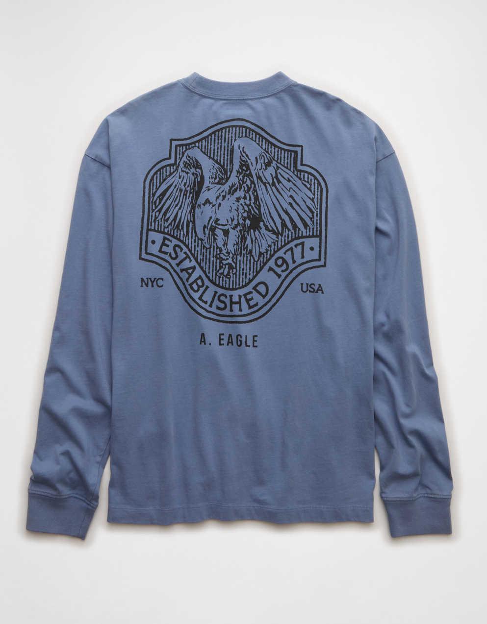 AEボクシーロングスリーブグラフィックTシャツ