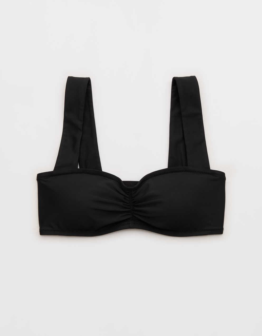 Aerie Ruched Wide Strap Bandeau Bikini Top（エアリー・ルーシェッド・ワイドストラップ・バンドゥー・ビキニ・トップ
