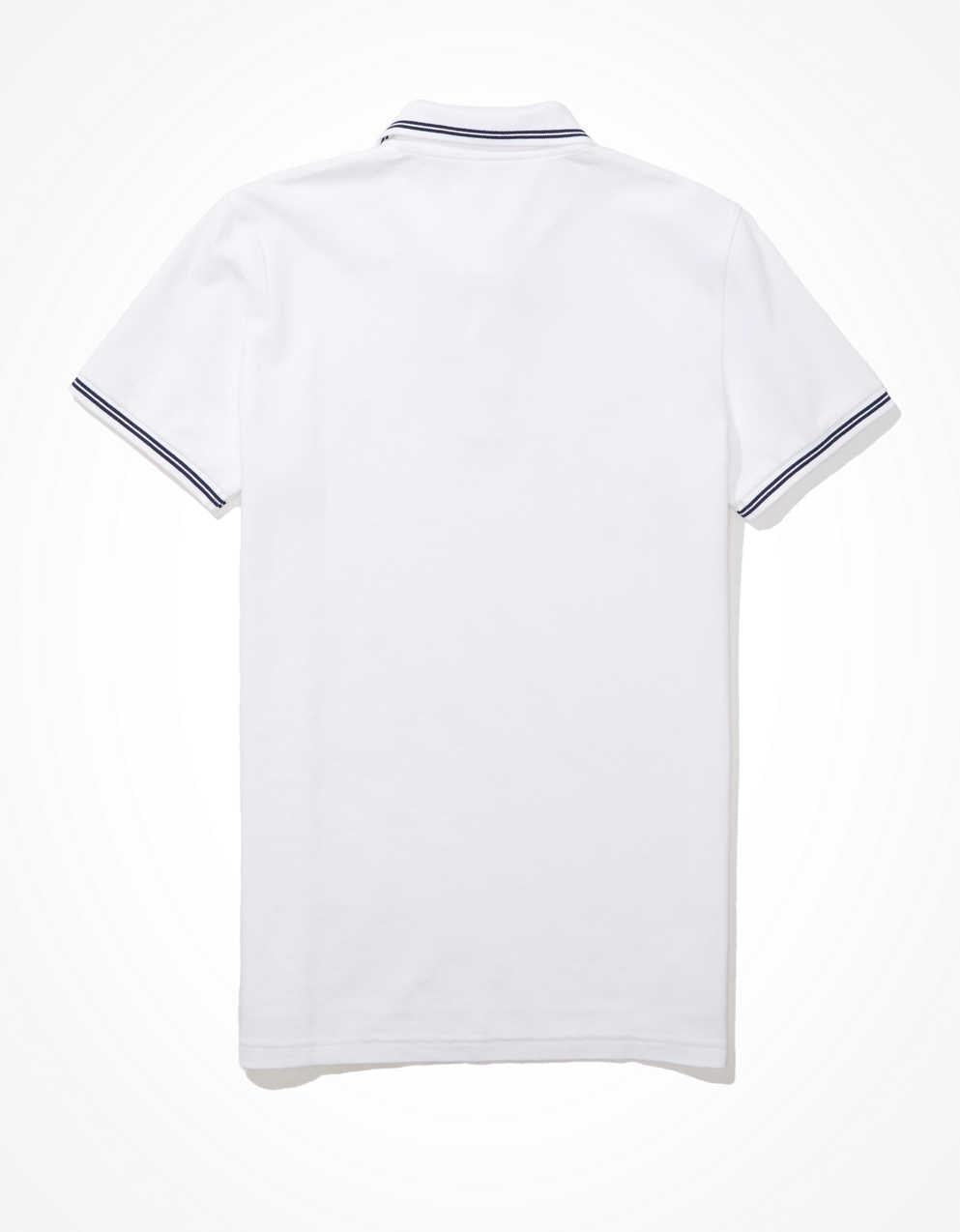 AE Slim Fit Tipped Flex Pique Polo Shirt
