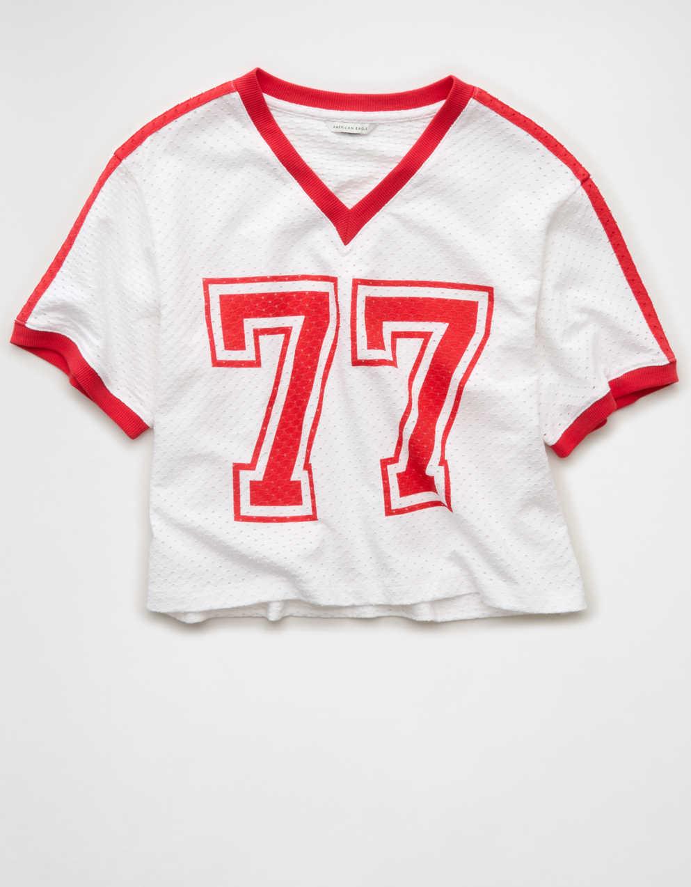 AEグラフィック・メッシュTシャツ