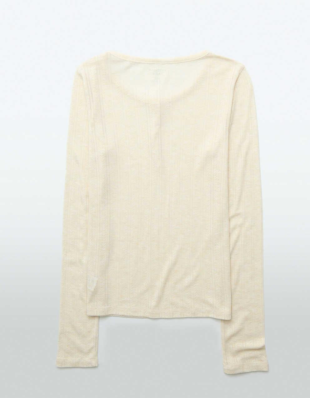 AE ロングスリーブヘンリーTシャツ