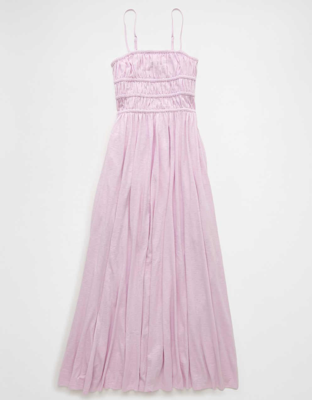 AE Sunchaser Knit Smocked Bodice Midi Dress