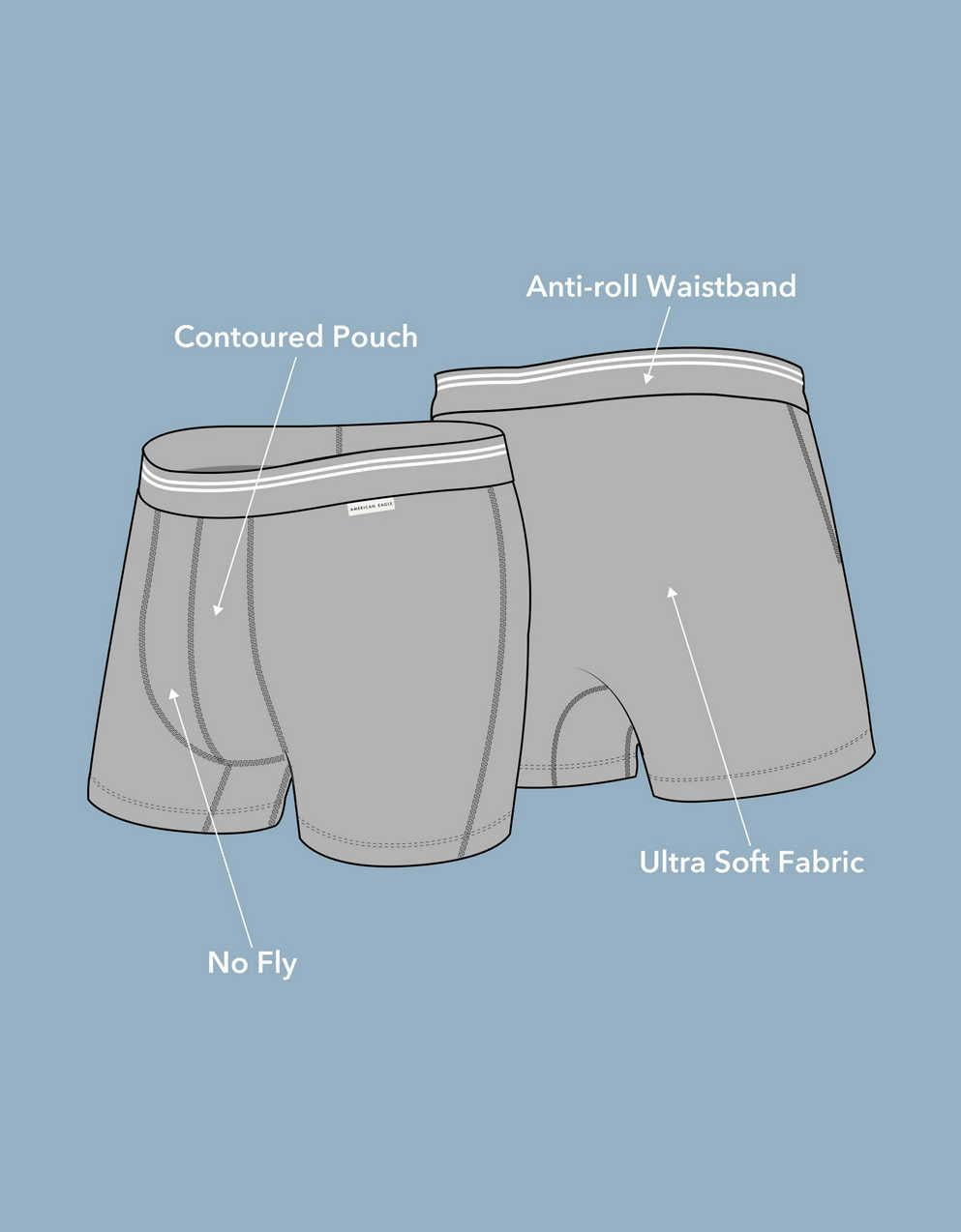 AEOメンズ4.5インチ・ウルトラ・ソフト・ボクサー・ブリーフ