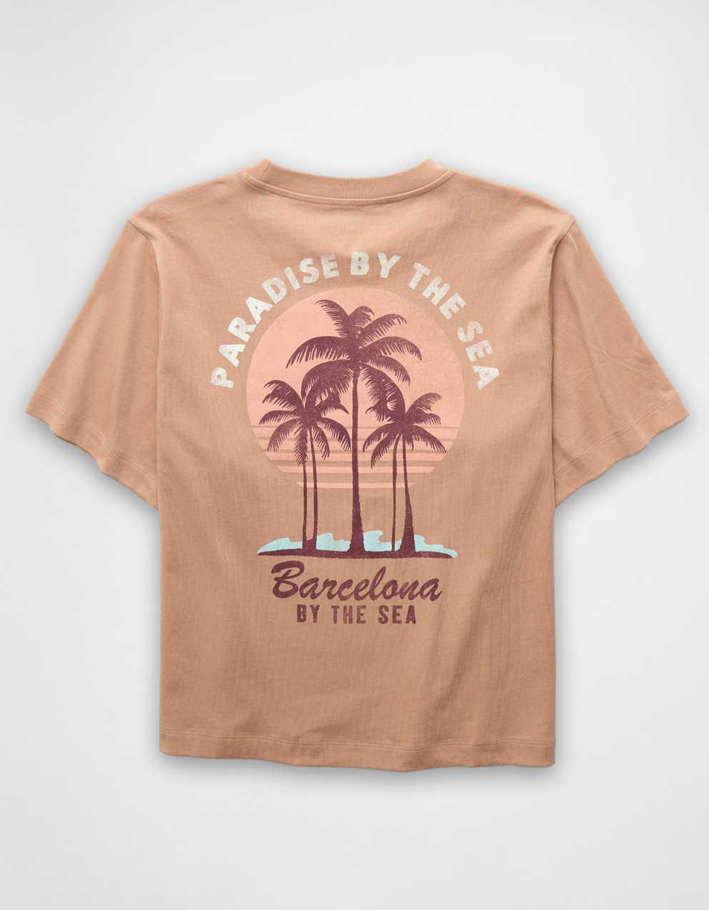 AEオーバーサイズ・フード・グラフィックTシャツ