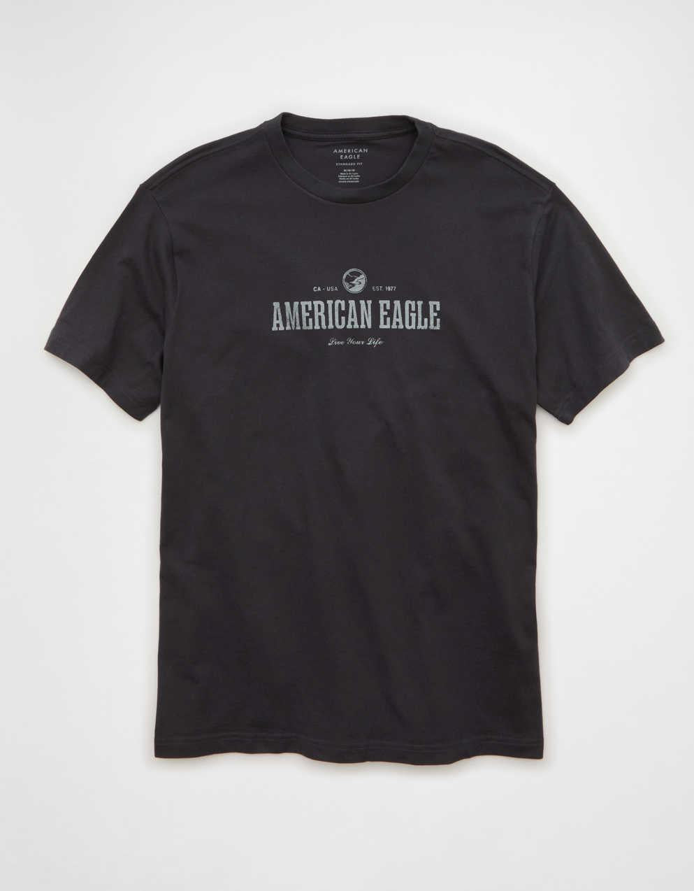 AEスタンダードフィットロゴグラフィックTシャツ