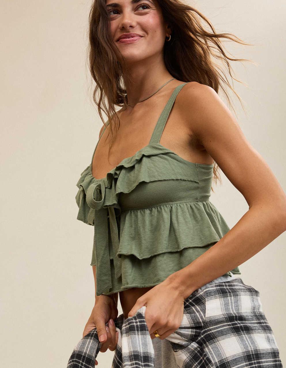 Aerie フリルタンクトップ